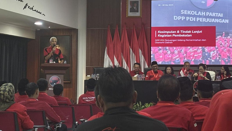 Ganjar Tekankan Janji Politik & Pangan di Pembekalan Kepala Daerah PDIP